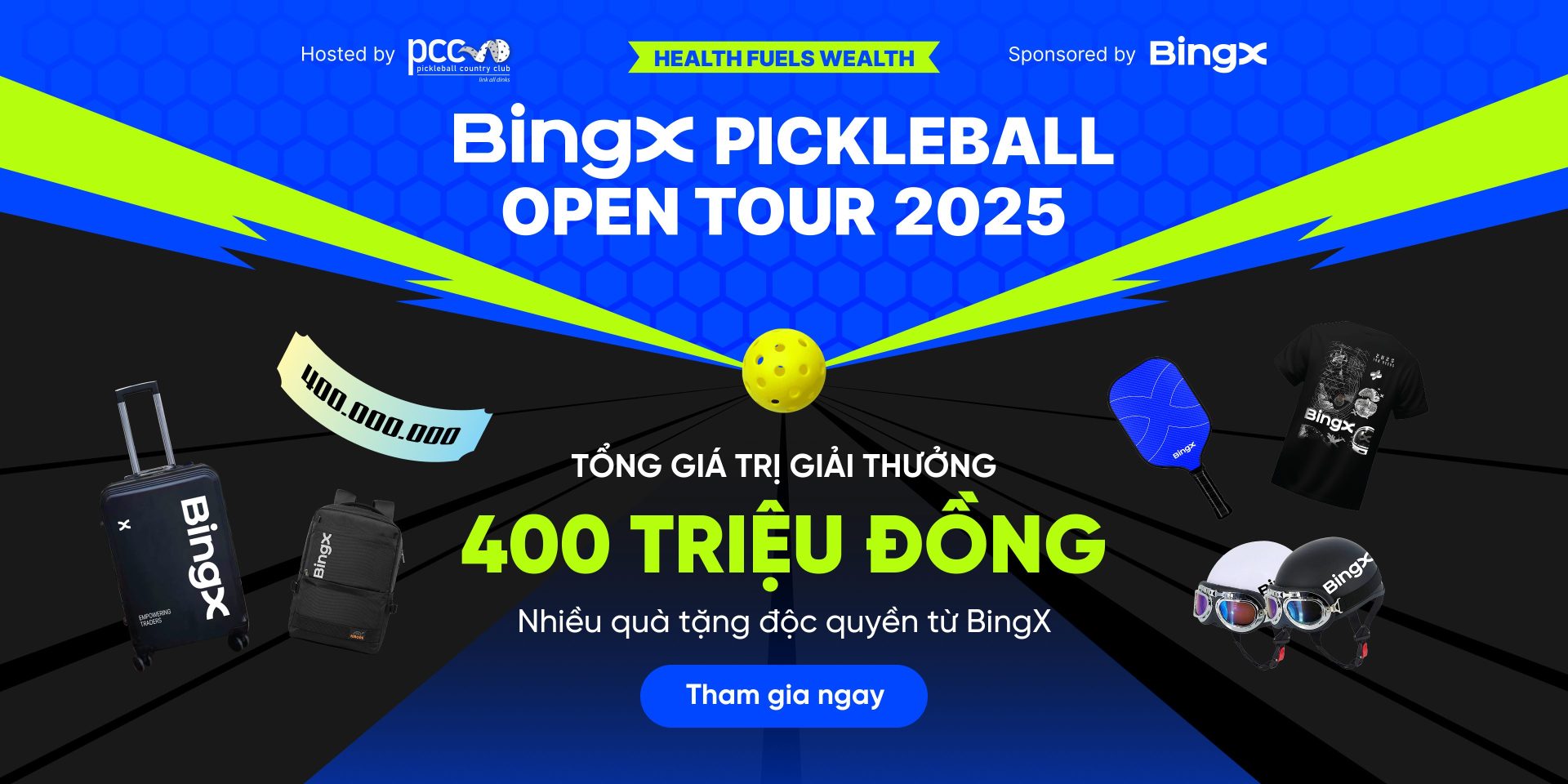 Giải thưởng BingX Pickleball Open Tour 2025