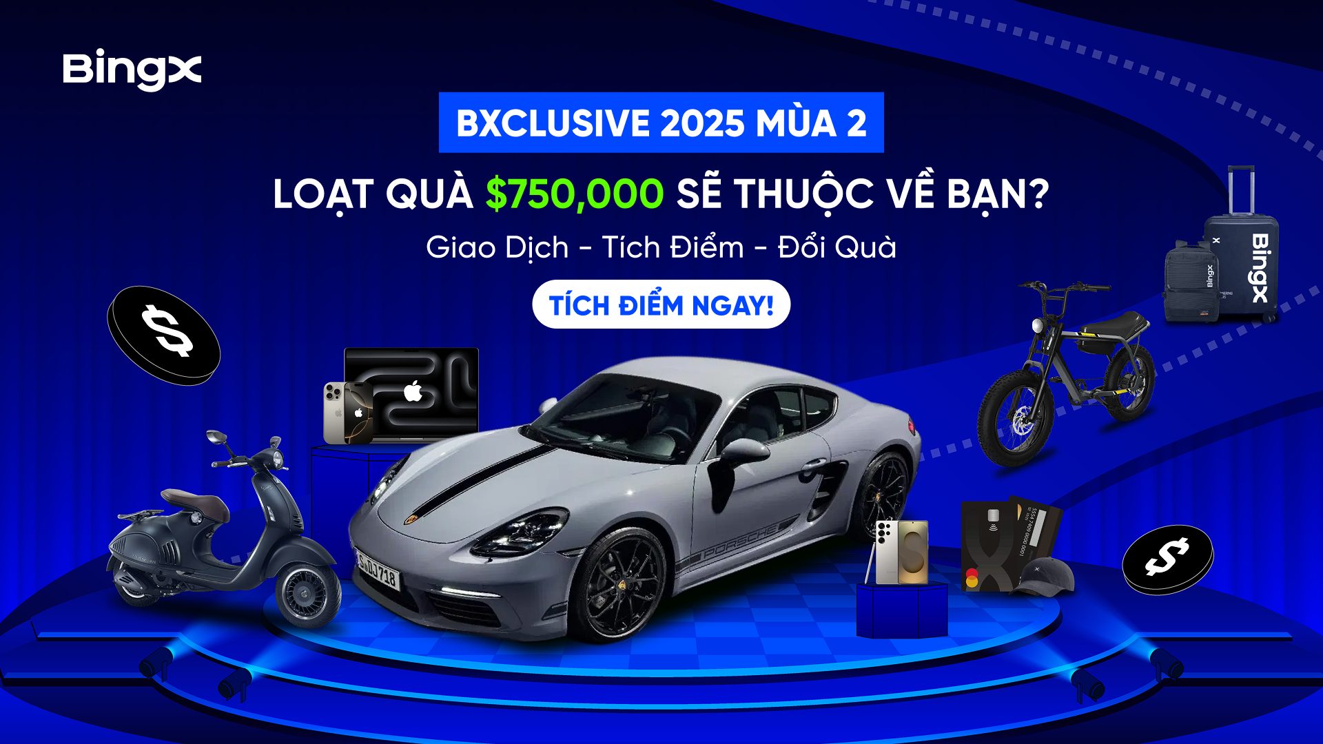 Loạt quà hấp dẫn tại BXCLusive mùa 2 sàn BingX